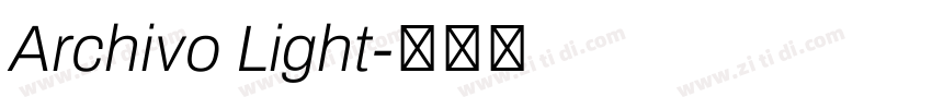 Archivo Light字体转换
